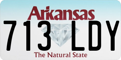 AR license plate 713LDY