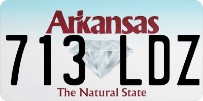 AR license plate 713LDZ