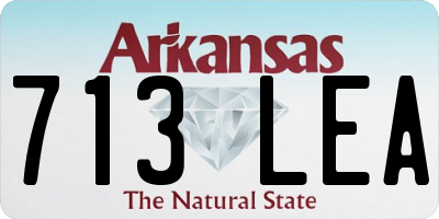 AR license plate 713LEA
