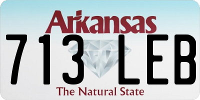 AR license plate 713LEB