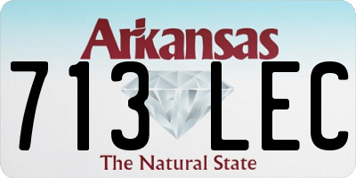 AR license plate 713LEC