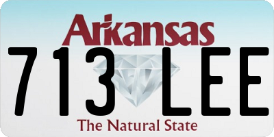 AR license plate 713LEE