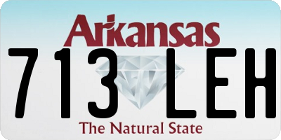AR license plate 713LEH