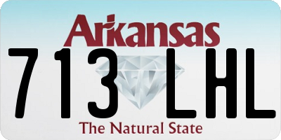AR license plate 713LHL