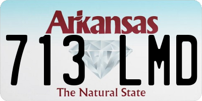 AR license plate 713LMD