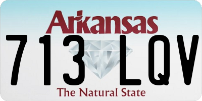 AR license plate 713LQV