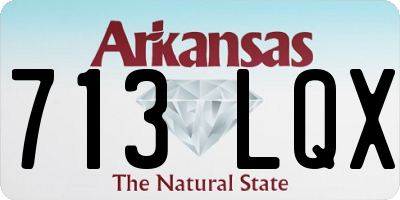 AR license plate 713LQX