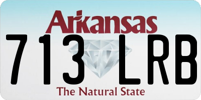 AR license plate 713LRB