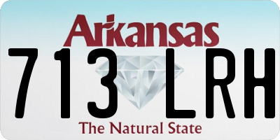 AR license plate 713LRH