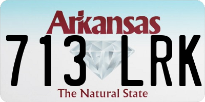 AR license plate 713LRK