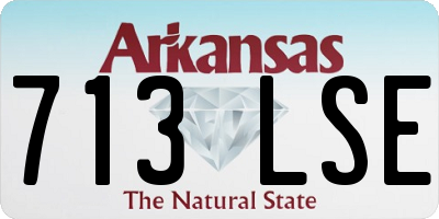 AR license plate 713LSE