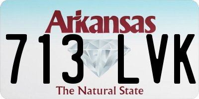 AR license plate 713LVK