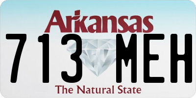 AR license plate 713MEH