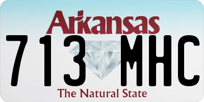 AR license plate 713MHC