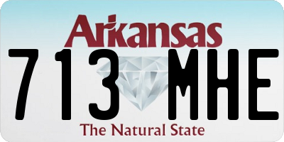 AR license plate 713MHE