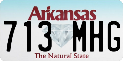 AR license plate 713MHG
