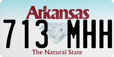 AR license plate 713MHH