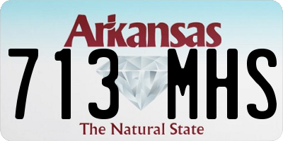 AR license plate 713MHS