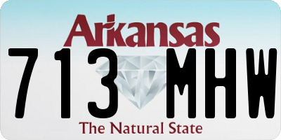 AR license plate 713MHW