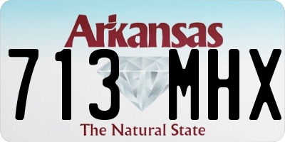 AR license plate 713MHX