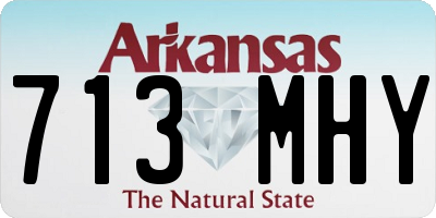 AR license plate 713MHY