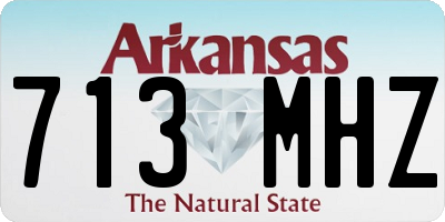 AR license plate 713MHZ