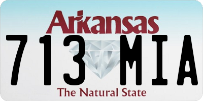 AR license plate 713MIA