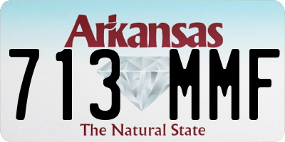 AR license plate 713MMF