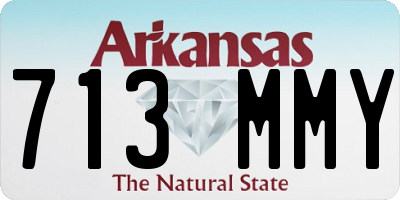 AR license plate 713MMY