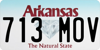 AR license plate 713MOV