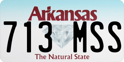 AR license plate 713MSS