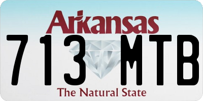 AR license plate 713MTB