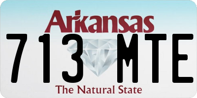 AR license plate 713MTE