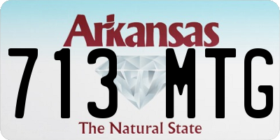 AR license plate 713MTG