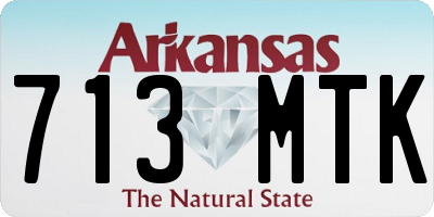 AR license plate 713MTK