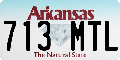 AR license plate 713MTL