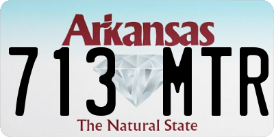 AR license plate 713MTR