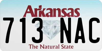 AR license plate 713NAC