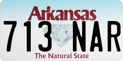 AR license plate 713NAR