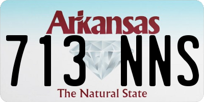 AR license plate 713NNS