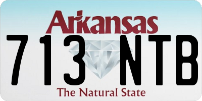 AR license plate 713NTB