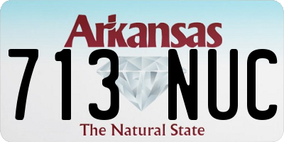 AR license plate 713NUC