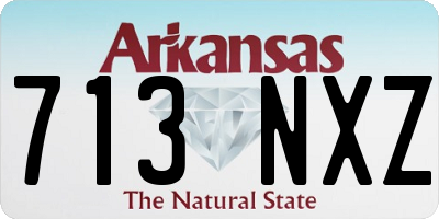AR license plate 713NXZ