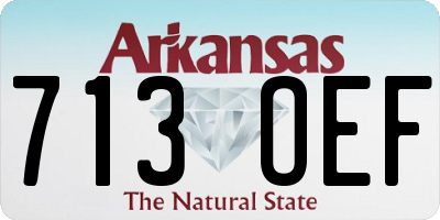 AR license plate 713OEF