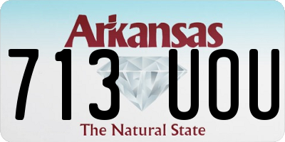 AR license plate 713UOU