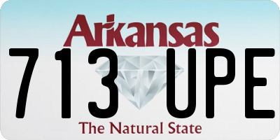 AR license plate 713UPE