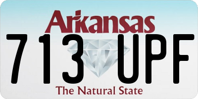 AR license plate 713UPF
