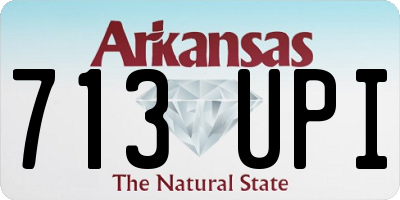 AR license plate 713UPI