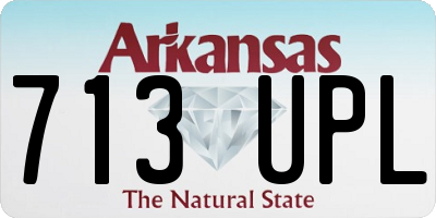 AR license plate 713UPL