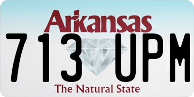 AR license plate 713UPM